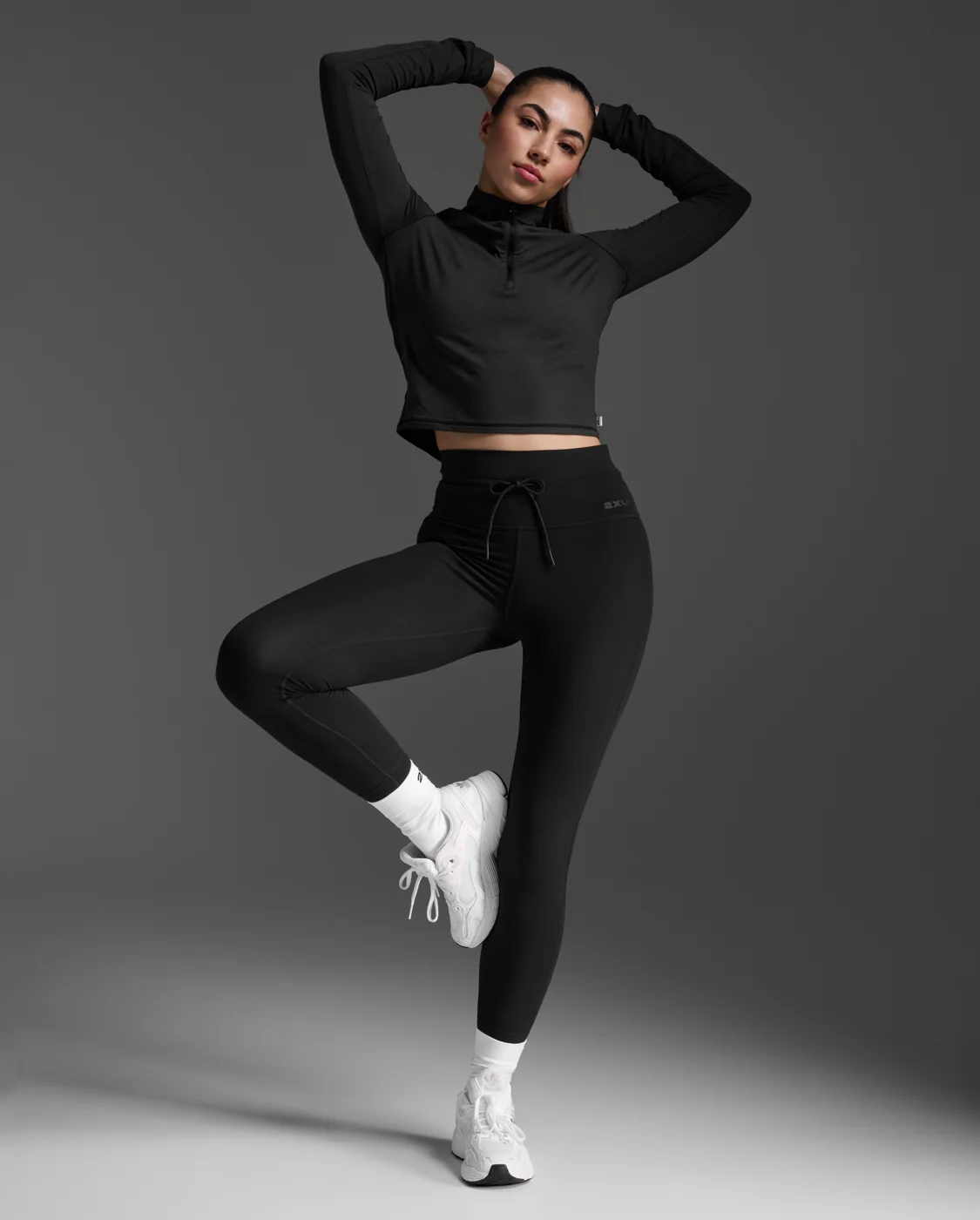 Flex Crop 1/2 Zip Long Sleeve - Image 5