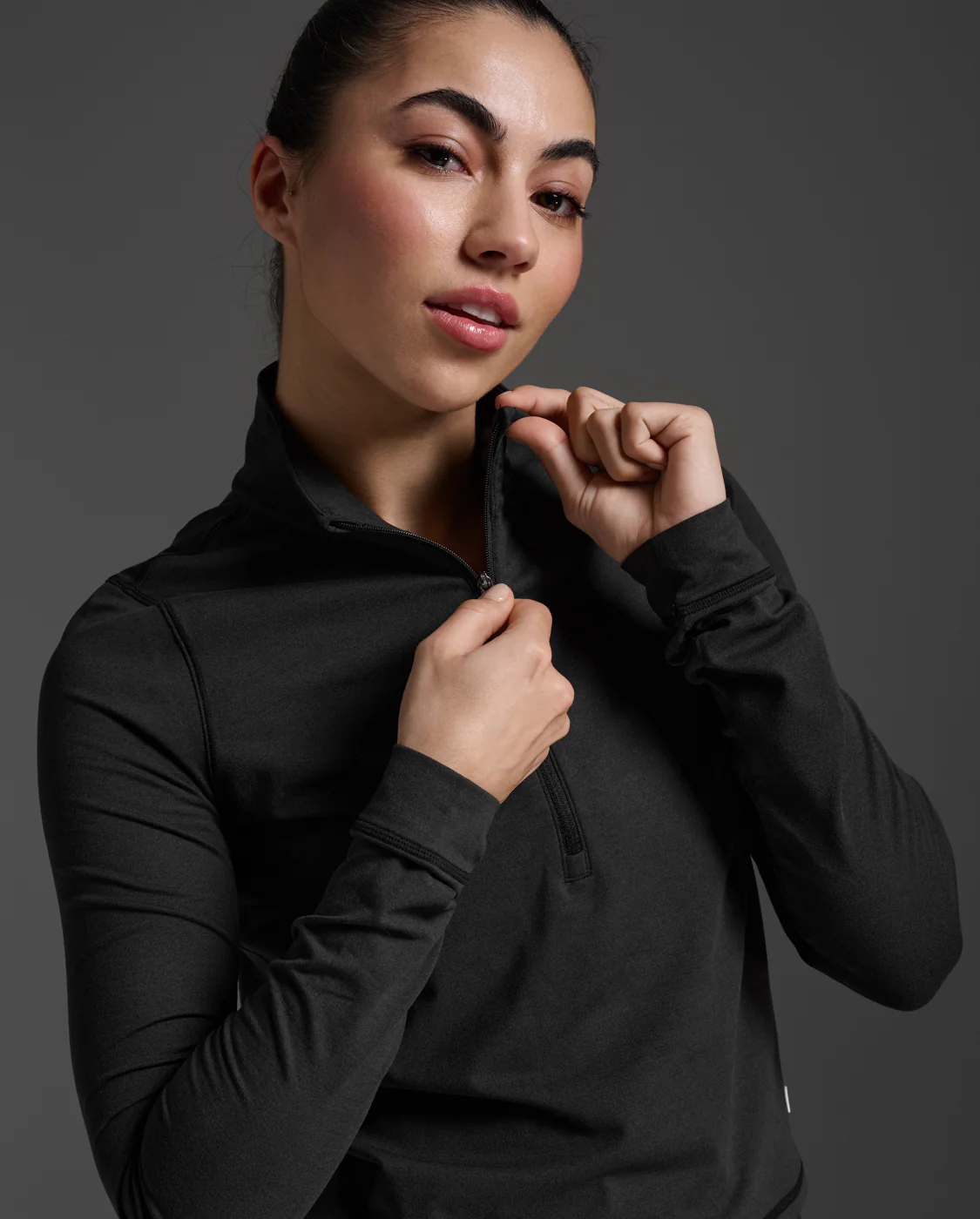 Flex Crop 1/2 Zip Long Sleeve - Image 6