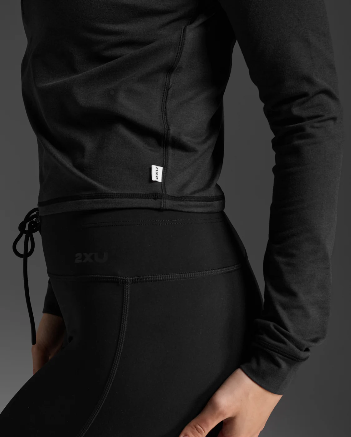 Flex Crop 1/2 Zip Long Sleeve - Image 8