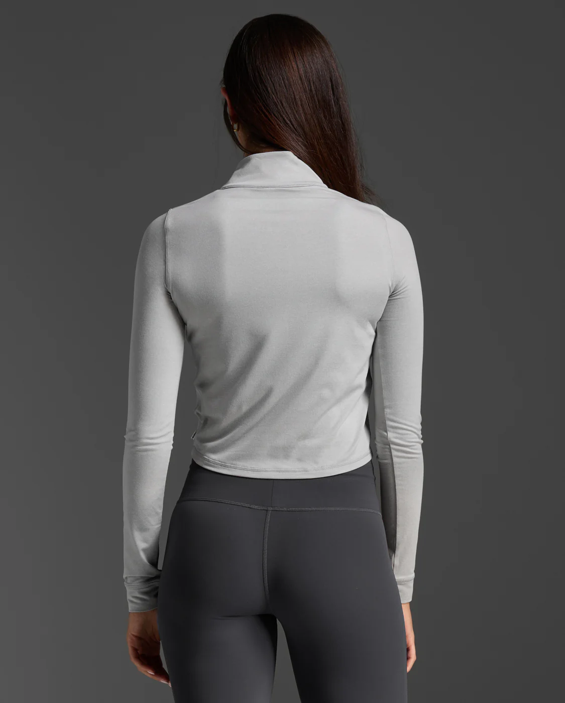 Flex Crop 1/2 Zip Long Sleeve - Image 3