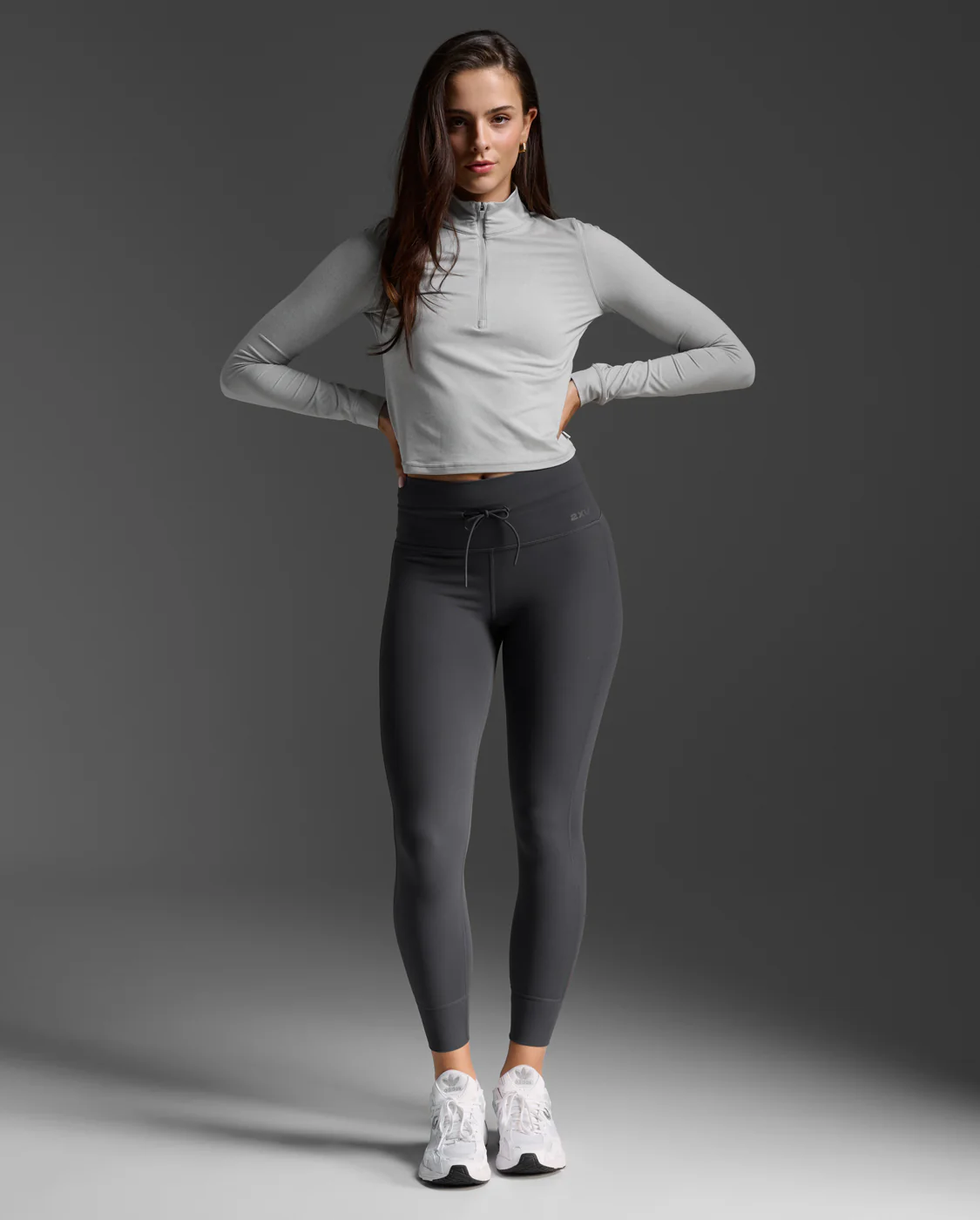 Flex Crop 1/2 Zip Long Sleeve - Image 4